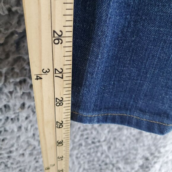 Levis Jeans Womens Size 5 Blue Curvy Cut 528 Skinny Stretch Denim - Picture 9 of 14